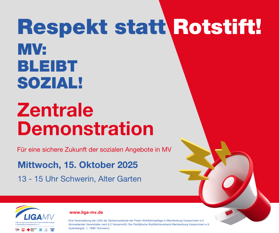 MV BLEIBT SOZIAL - Zentrale Demonstration am 15. Oktober 2025