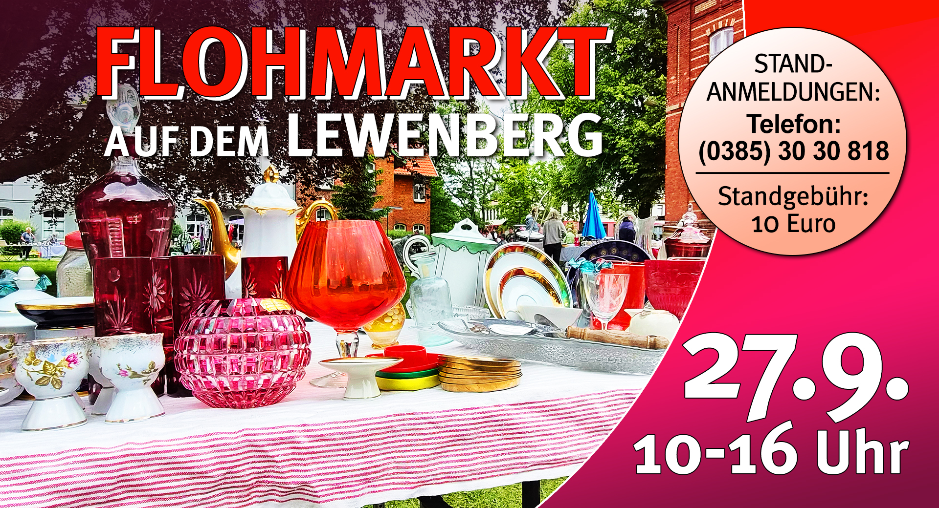 Flohmarkt auf dem Lewenberg am 27. September 2026