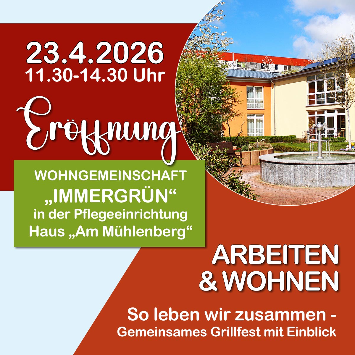 Eröffnung WG Immergrün im Haus Am Mühlenberg
