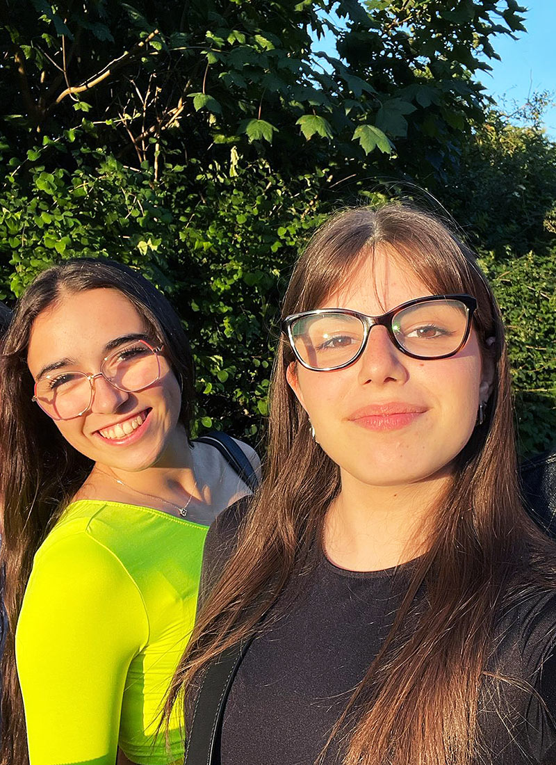 Erasmus-Praktikantinnen Nicla und Maddalena