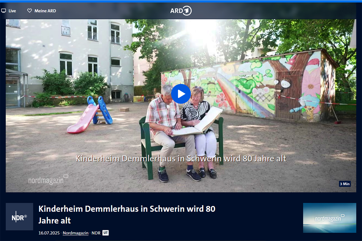 NDR-Beitrag 80 Jahre Demmlerhaus