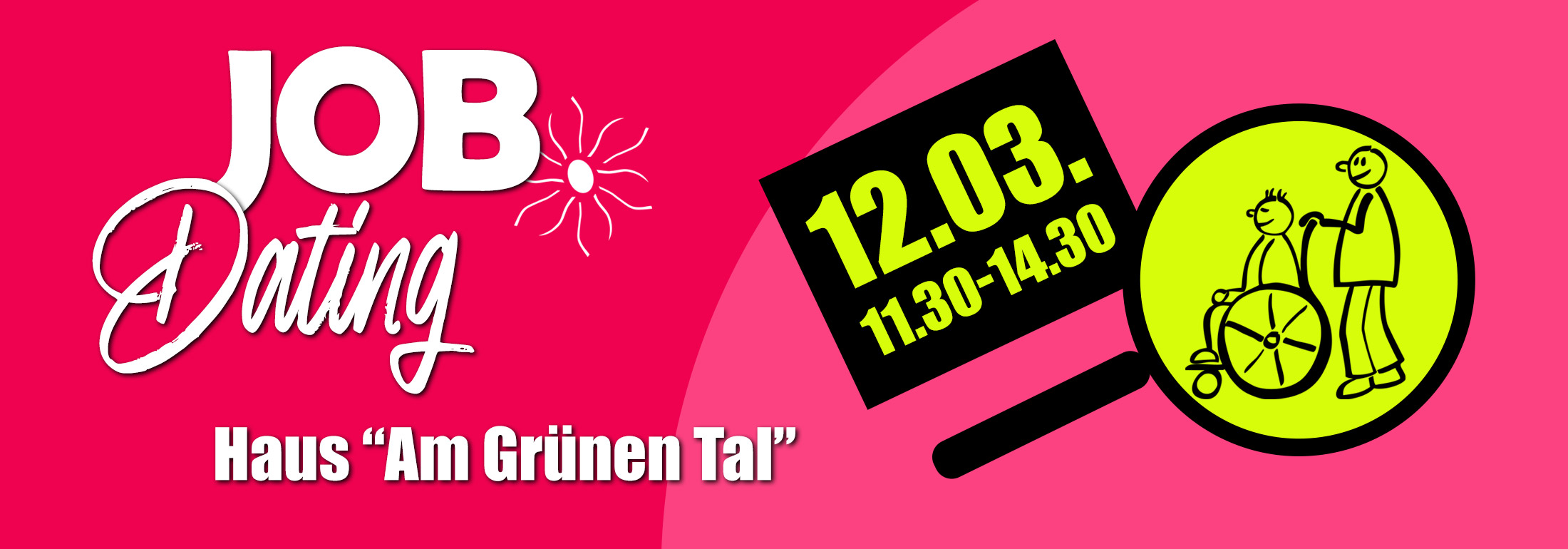 Job-Dating am 12. März 2026 im Haus Am Grünen Tal
