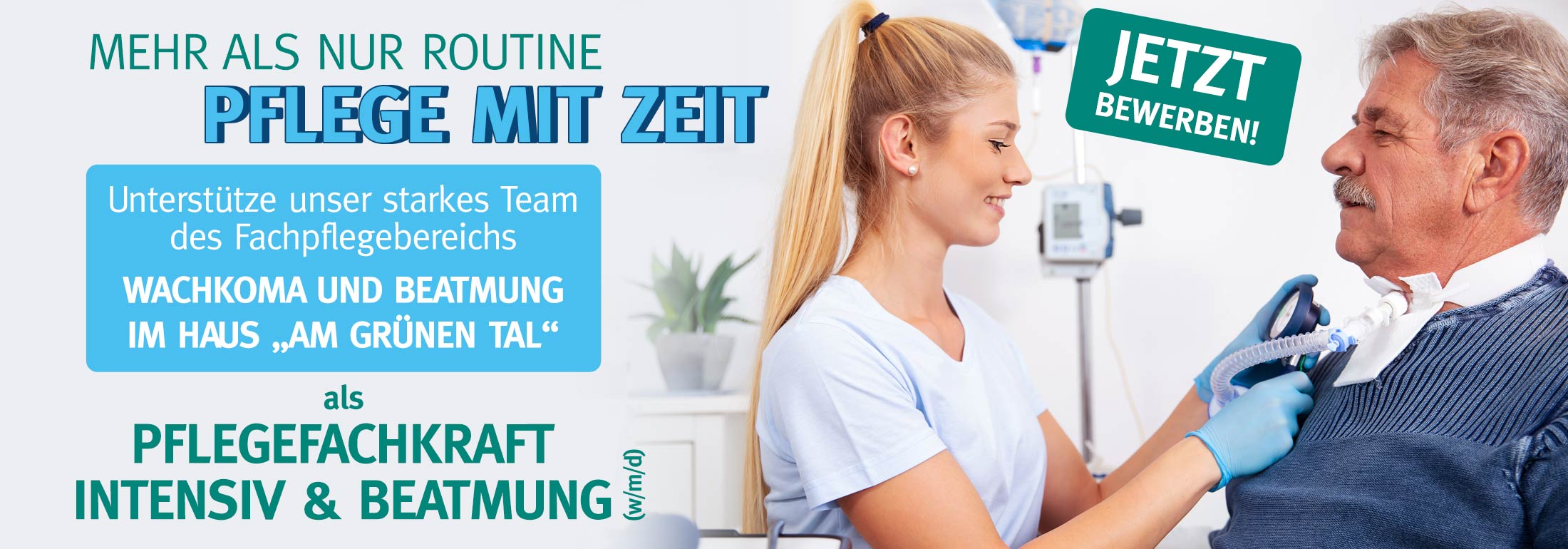 Pflegefachkraft für außerklinische Intensiv- und Beatmungspflege gesucht