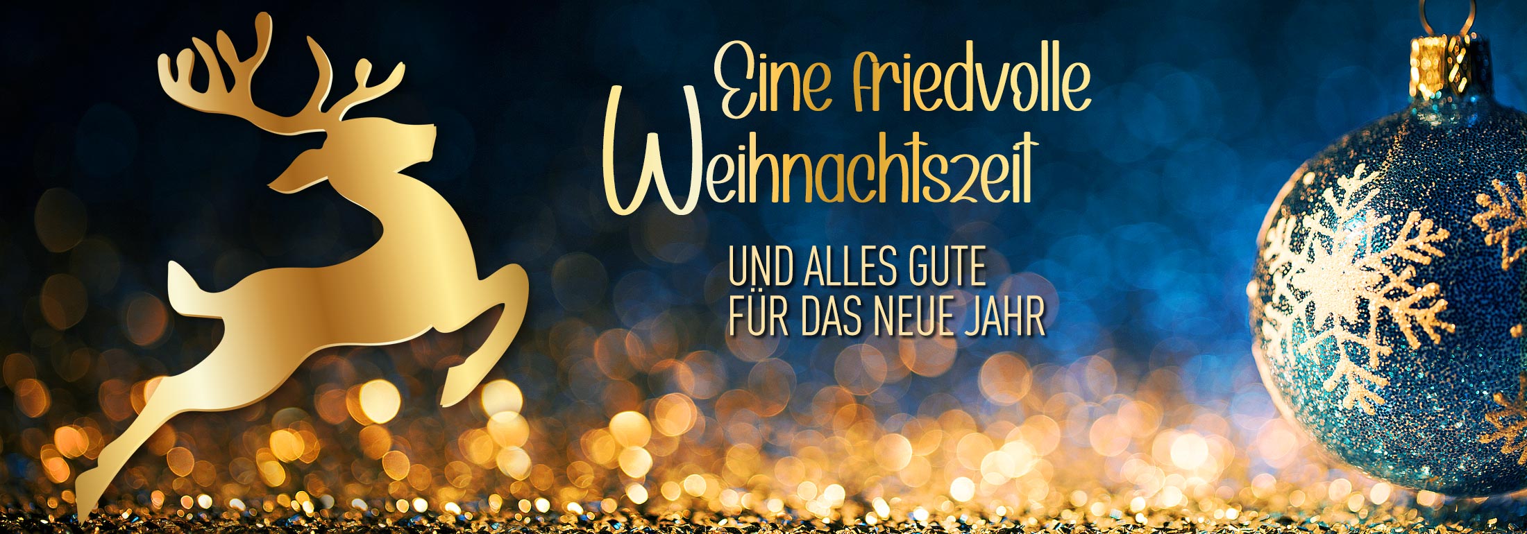 Frohe Weihnachten und ein gutes neues Jahr